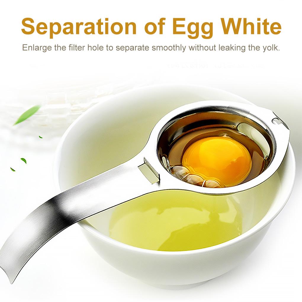 Egg Separator Stainless White Yolk Filter Egg Sieve Extractor Kitchen Gadget Cooking Tool
