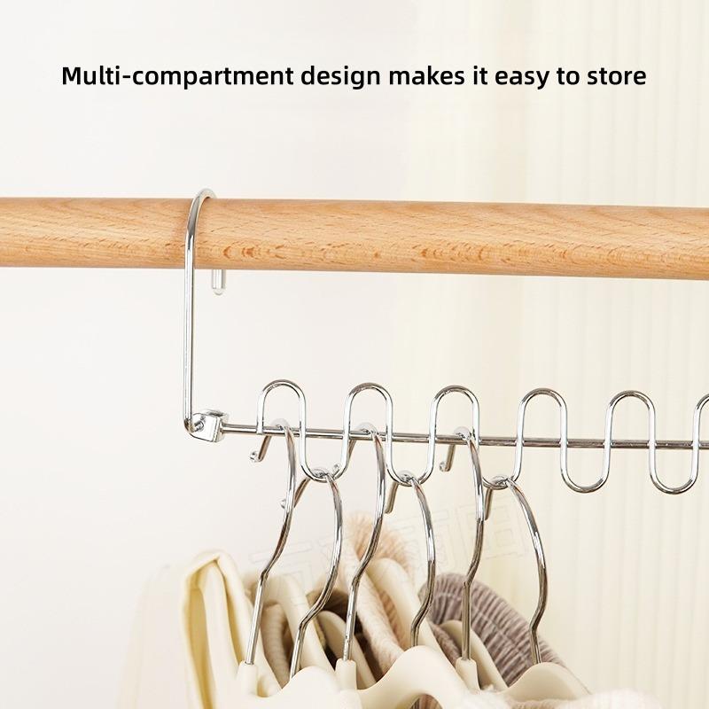 6-hole Clothes Hanger Organizer Space Saving Hanger Multi-function Folding Magic Hangers Drying Racks Scarf Clothes Storage NEW