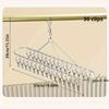A Windproof And Non-Slip Balcony Clothes Drying Rack Designed to Save Space, Featuring 30 Clips, Suitable for Apartments And Terraces