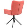 Dining Room Chairs 2 Pcs Swivel Pink Velvet