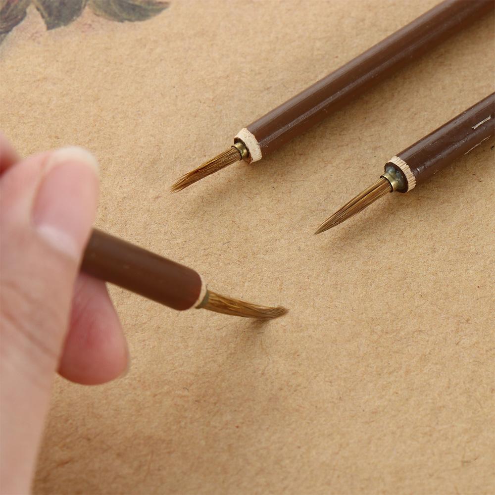 3pcs/set Weasel Hair Art Stationery Paint Brush Hook Line Pen Brush Pen Calligraphy Brush