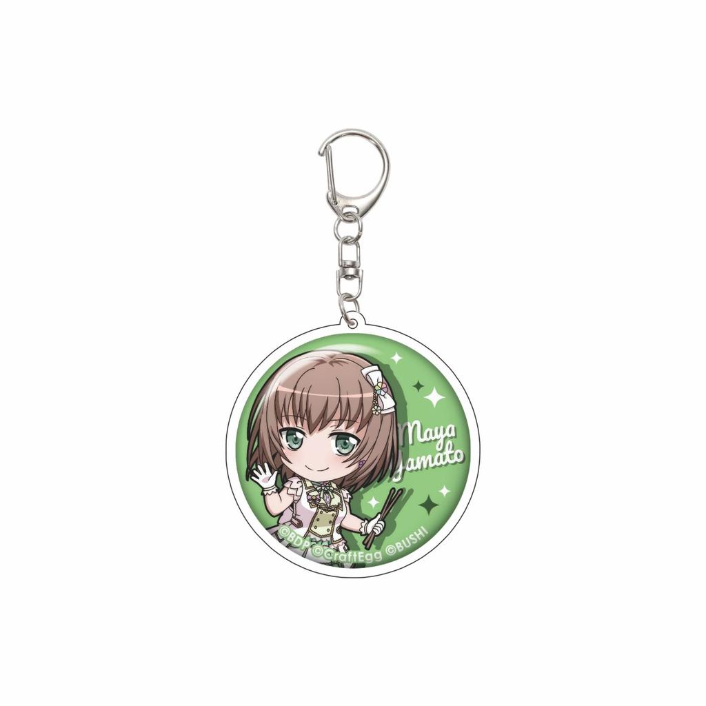 55MM Anime BanG Dream Keychain Misaki Okusawa/Michelle/Kaoru Seta/Sayo Hikawa Key Chain Acrylic Model Plate Christmas Gifts