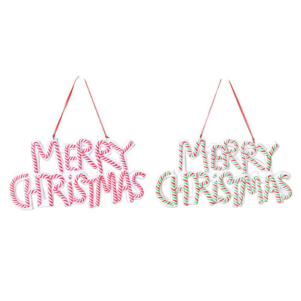 Outdoor Christmas Decor Christmas Garden Decor Festive Letter Signs Garden Entrance Adornment Hanging Tree Ornaments