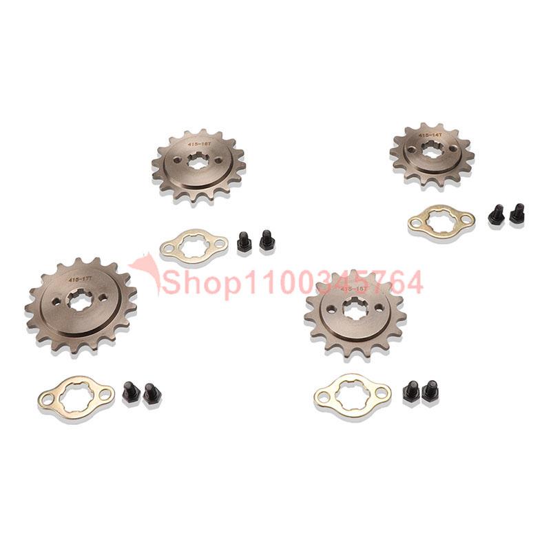 Motorcycle Front Engine 415 Sprocket 14T 15T 16T 17T- 17mm Transmission Gear for Motocross ATV Quad