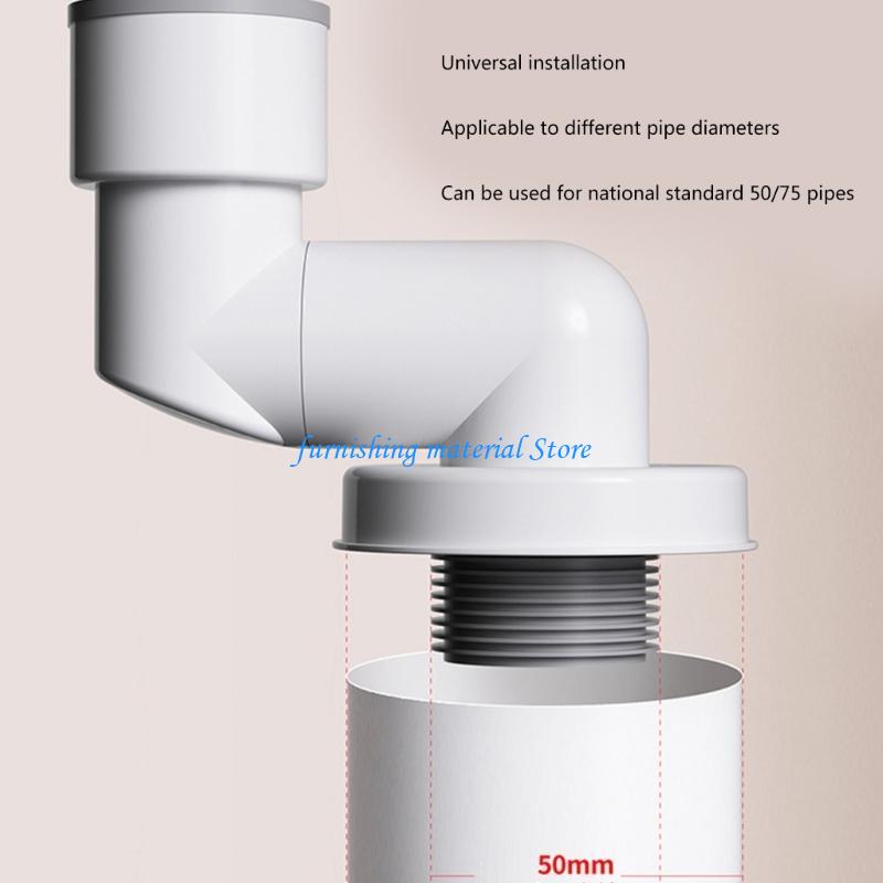 Y5GD Pack of 2 Adjustable Silicone Drain Seal Not Odor Pipe Rings Long Service Silicone Seal for Household Sinks & Showers