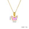 Personality Sun Moon Heart Zircon Pendant Necklace Stainless Steel Fashion Geometric Choker Jewelry Party Gifts For Women Girls
