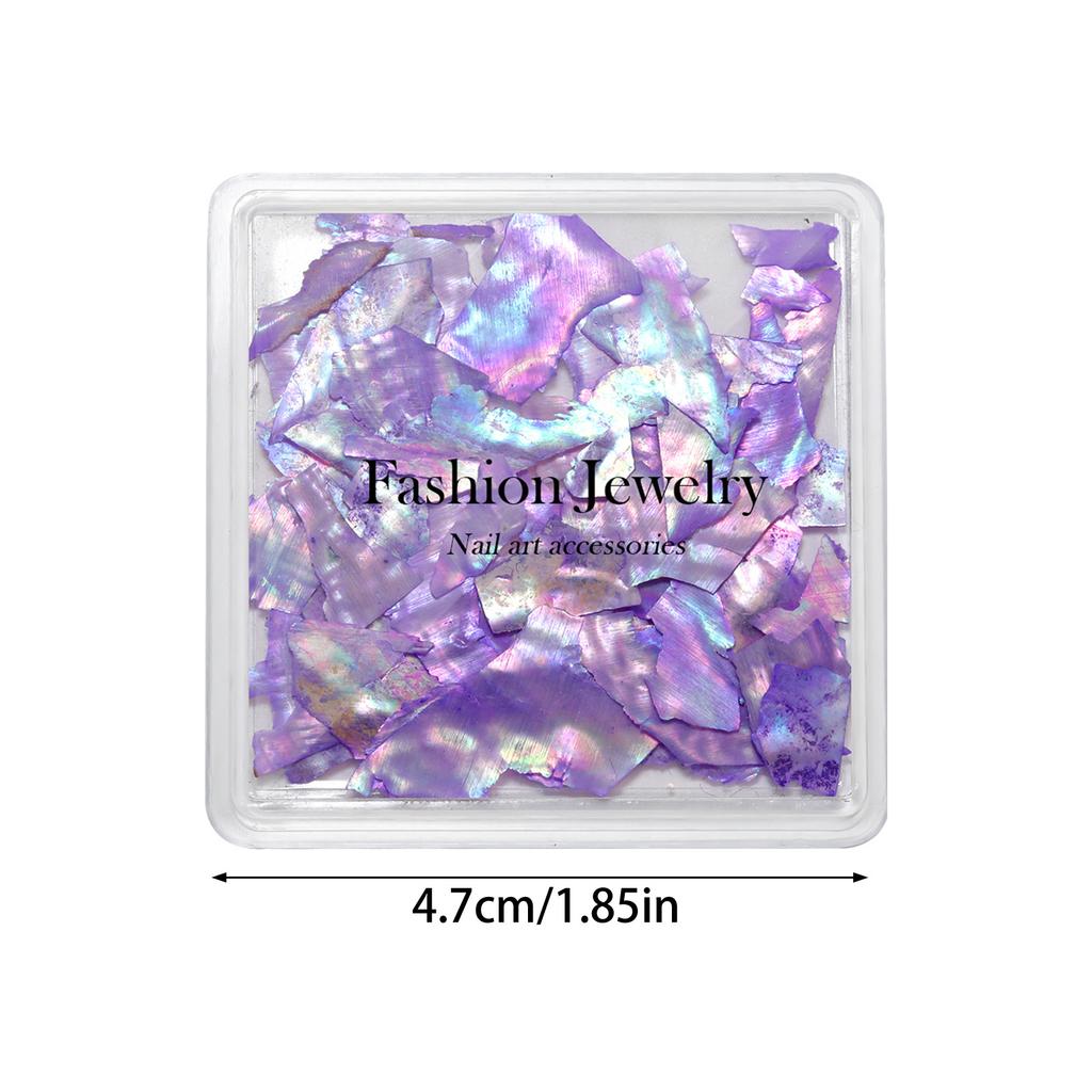 Irregular Nail Art Decals Fake Nails Decorations Glitter Shell Decal DIY Manicure Ornaments Ongles Nail Charms Decor