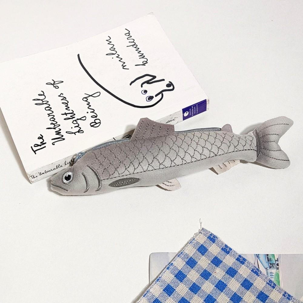 Fish Seal Pencil Case Animal Shaped Storage Pouch Cute Pen Pouch Home