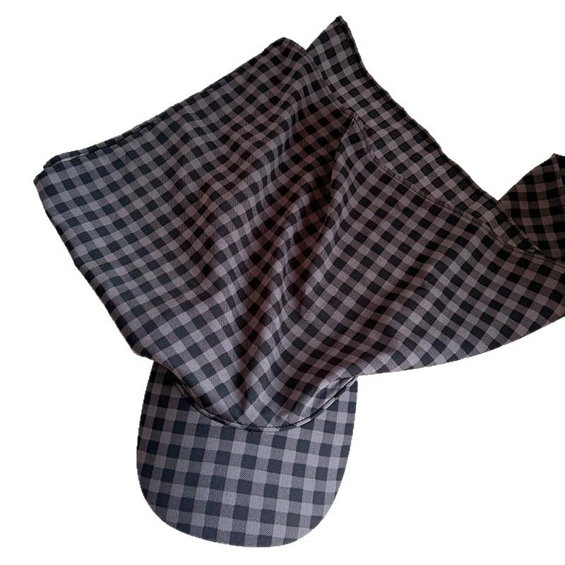 Cappello con Fascia a Quadri Moda Donna Retrò - Cappellino Estivo Snellente, Protettivo dal Sole