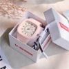 Fashion Women Watches Square Dial Pin Buckle Quartz Watch Women Luxury Ladies Electronic Wristwatches Silicone Female Clock Gift
