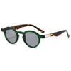 Fashion Vintage Round Men Sunglasses Women Trending Blue Green Punk Sun Glasses Transparent Shades Uv400