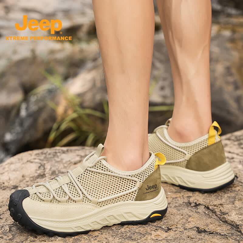 JEEP Men s Breathable Mesh Hiking Casual Shoes 42