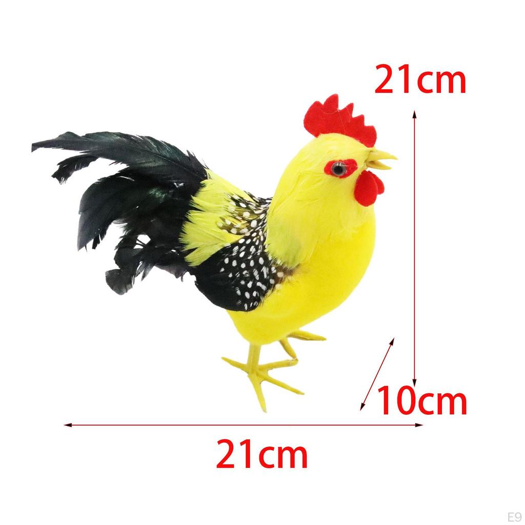 Osterhahn Skulptur Huhn Außenstatuen Kreative Terrassendekoration für Garten
