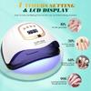 380W UV Nail Lamp 81 LEDs Nail Dryer with Handle Design Quick-drying Manicure Lamp for Curing All Nails Gel Nail Art Tools