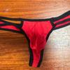 Hollow Men's Thongs Ultra-thin T Back Panties Breathable Mesh Underpants  Summer