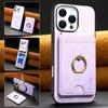 2 in 1 leather Case for IPhone 17 16 Promax 15 Plus 14 13 12 Pro Max Bracket Card Holder Wireless Charging Iphone16 Phone Cover