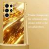 Funda de teléfono de cristal galvanizado con textura de arena dorada adecuada para Samsung Galaxy S26 S25 S24 S22 S21 S20 FE/Ultra/Plus anticaída