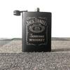 8oz 304 Stainless Steel Whisky Bottle Vodkal Hip Flask Black Body Alcohol Liquor Pocket Flagon
