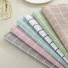 Nordic Style Plaid Table Cloth Printed Household Waterproof Oil-proof Dust-proof Rectangle Desk Mat Simple Picnic Decoration