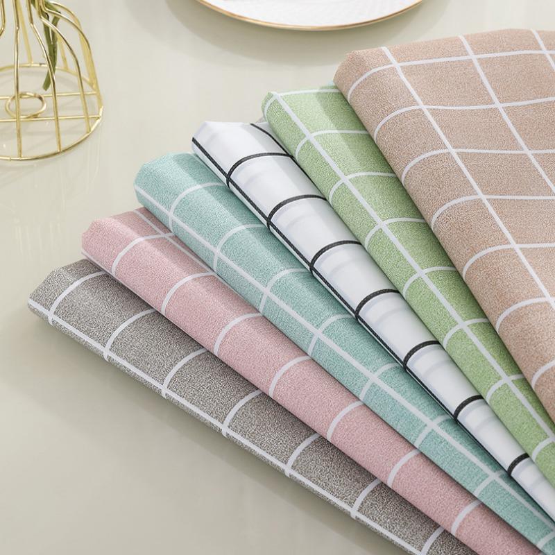 Nordic Style Plaid Table Cloth Printed Household Waterproof Oil-proof Dust-proof Rectangle Desk Mat Simple Picnic Decoration
