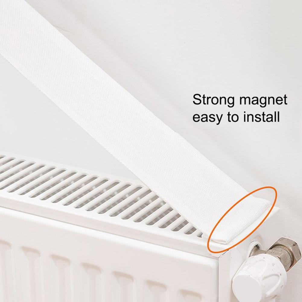 Stylish Cotton Linen Radiator Pad Dust Cover Easy to Use Magnetic Fit