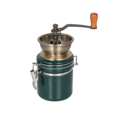 Macina Caffè Dulton "Terra" Verde Foresta Macina Chicchi in Ferro, Macina Chicchi a Mano, Capacità 100g, Altezza 220mm, Larghezza 155mm, Profondità 80mm, A715-888FGN