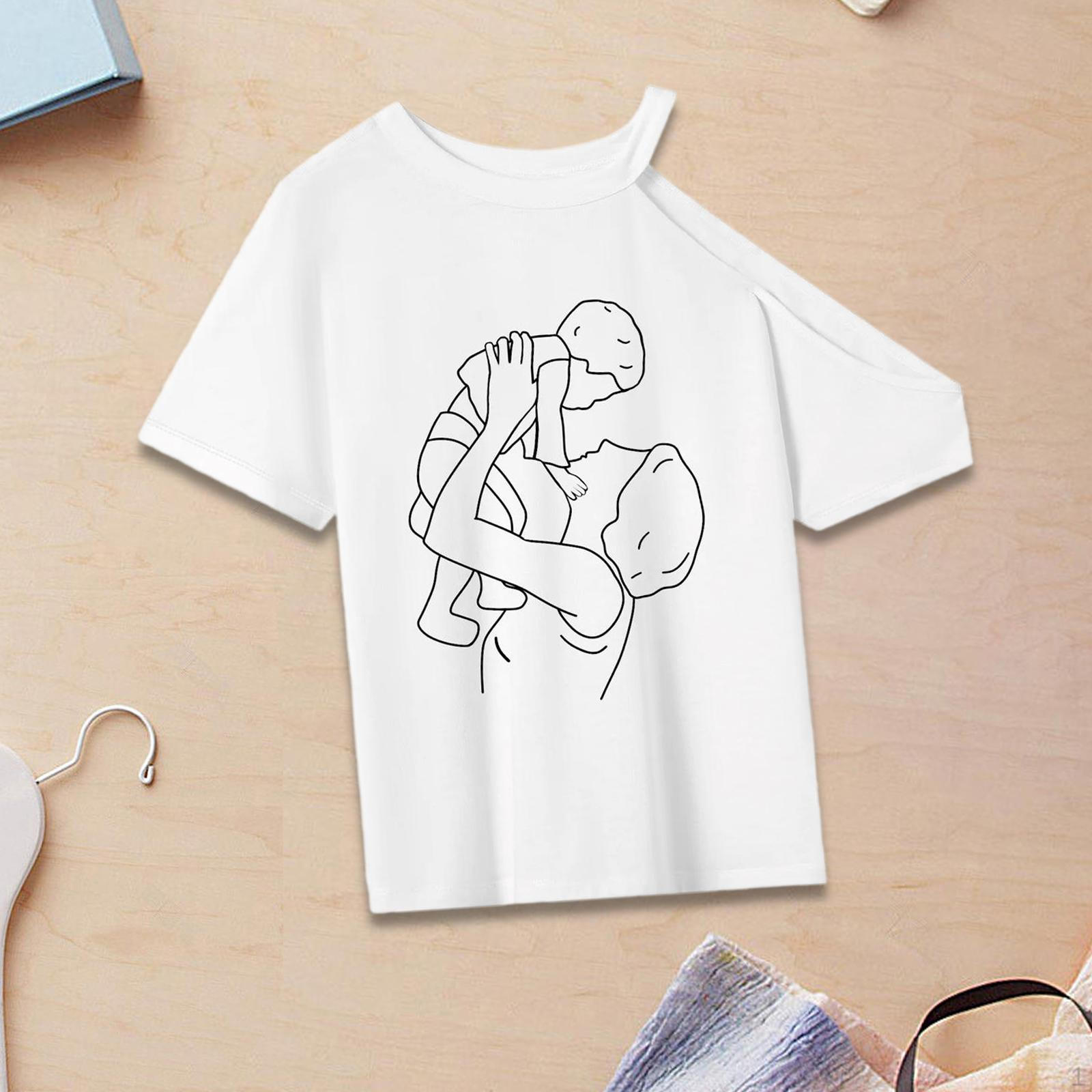 

T Shirt for Women Basic Tee Round Neck Traveling Street