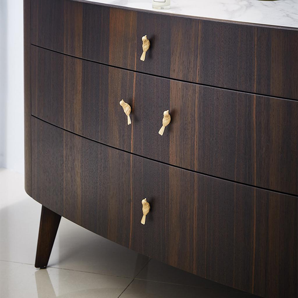 Eleganter Messing-Glücksknauf Einzigartiger Messing-Schranktürgriff für Schrank- & Schubladengriffe Dekoration im Vintage-Stil