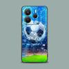 Fire Football Soccer Ball Phone Case for Xiaomi Redmi 15C 14C 12C 13C 4G Redmi Note 15 14 13 12 11 10 Pro Plus 5G 12S Soft Cover