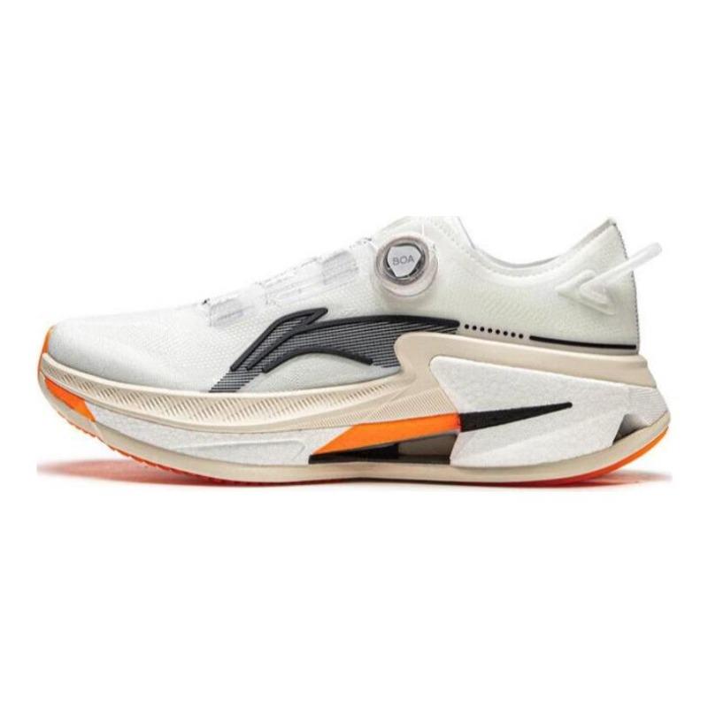 Li-Ning LieJun 8 Pro Mens Low Top Running Shoes White Black Orange ARZU005-3 42
