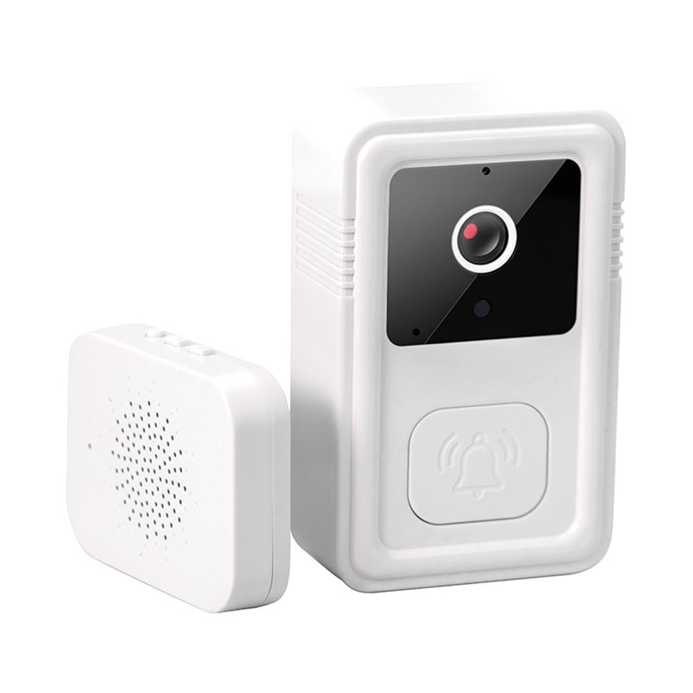 

, Wireless Intercom Smart Home Video Bell Smart Intercom Voice Change Feature Long-Range Reception Reliable Performance білий