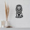 Wrought Iron Lion Head Wall Decor Farmhouse Rustic Metal Art Gift for Cabin Housewarming Halloween Christmas New Year