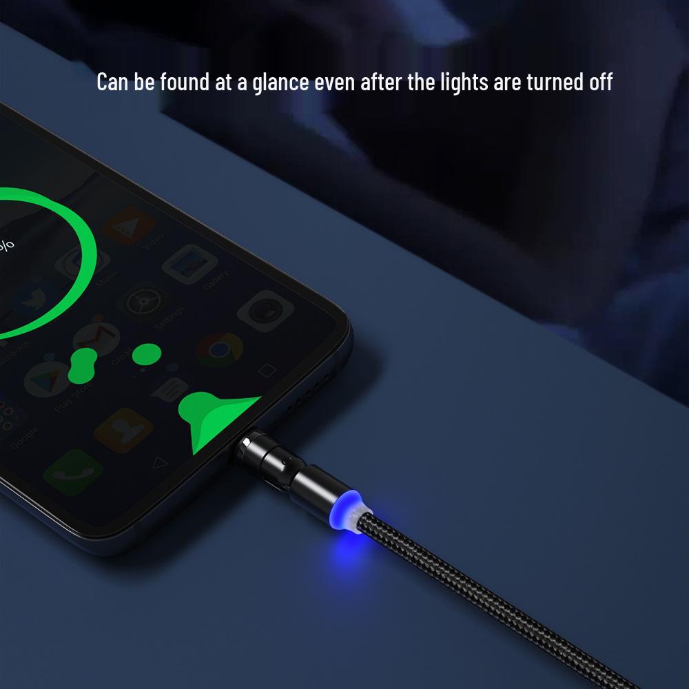 New 540° Rotating Magnetic Charging Cable for Apple, Android, Type-C & Huawei Devices