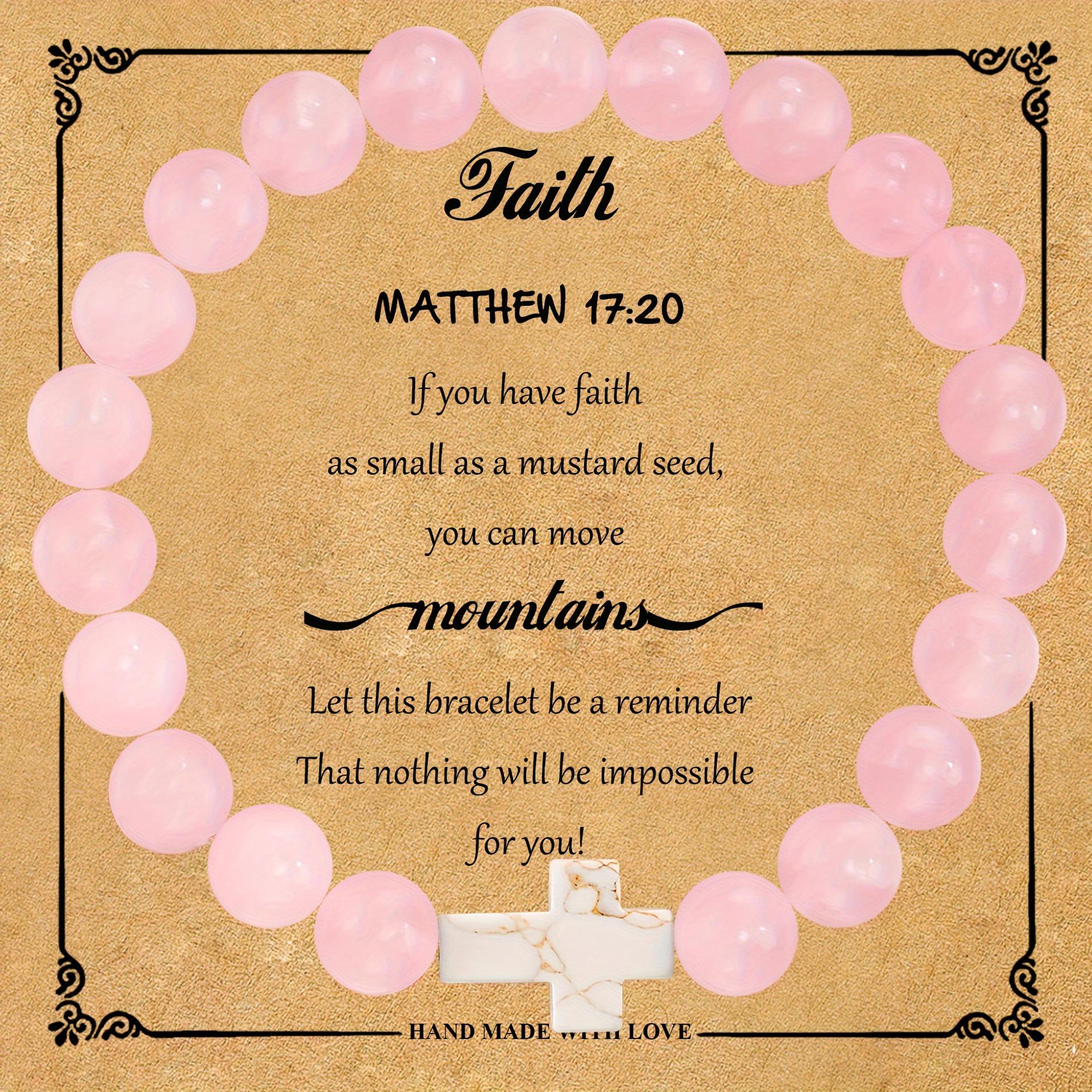 

2024 Розовый Зебра Кристалл и Натуральный Камень Крест Браслет из Бусин для Женщин