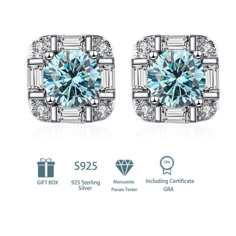 Tancise 925 Sterling Silver Moissanite   Earrings Drop Earrings For Women Wedding Party Gifts