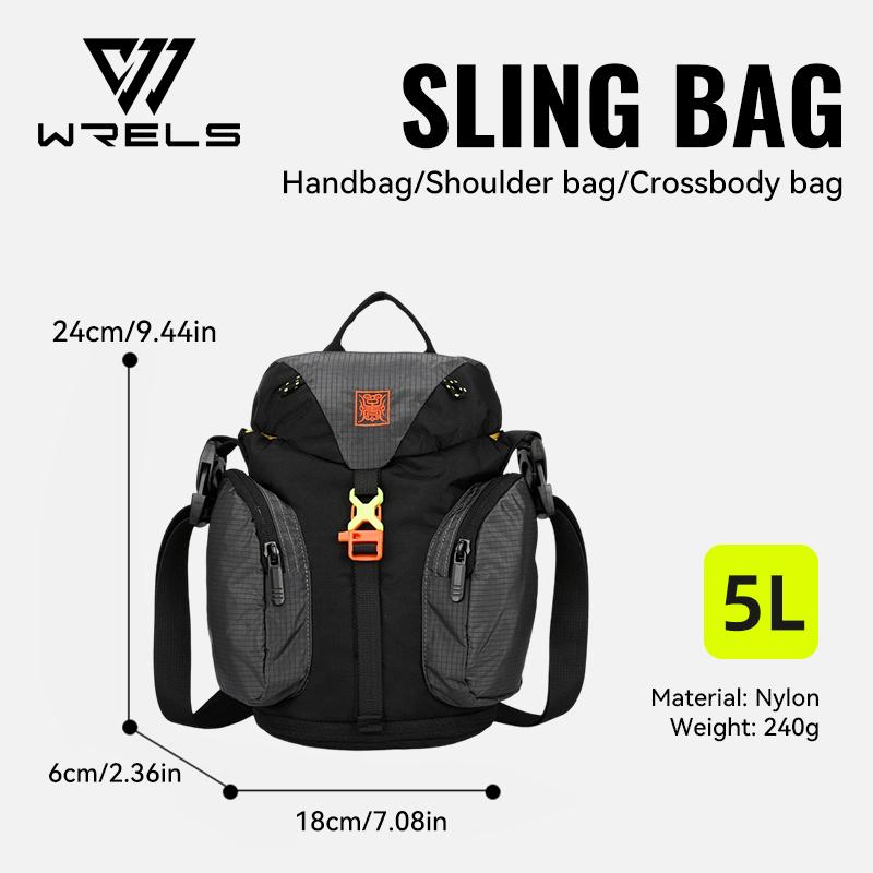 WRELS Large Capacity Bag Fashion Portable Adjustable Hiking Cycling Backpack Unisex Lightweight Travel Outdoor Sports Daypack
