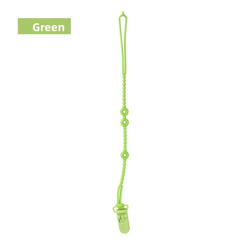 

Детская пищевая соска-пустышка «все в одном» с цепочкой против падения YY Chain drop prevention зелёный