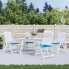VidaXL Garden Chair Cushions 4 Pcs Blue 50x50x3 Cm Oxford Fabric 314046