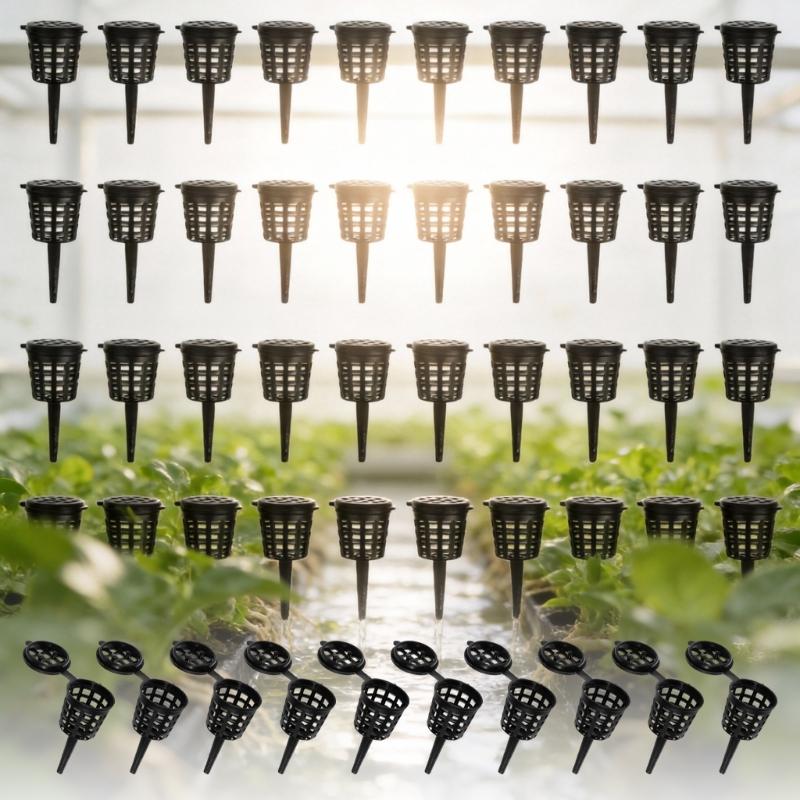 PP Mesh Plant Basket With Lid Flower Growing Basket Ideal For Water Culture Seedling And Root Control In Homes Garden