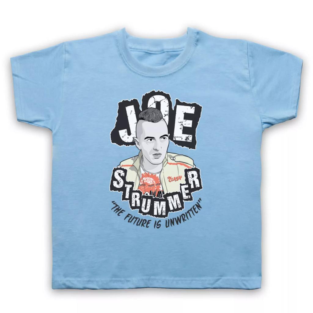 JOE STRUMMER UNOFFICIAL FUTURE IS UNWRITTEN PUNK ROCK KIDS CHILDS T-shirt
