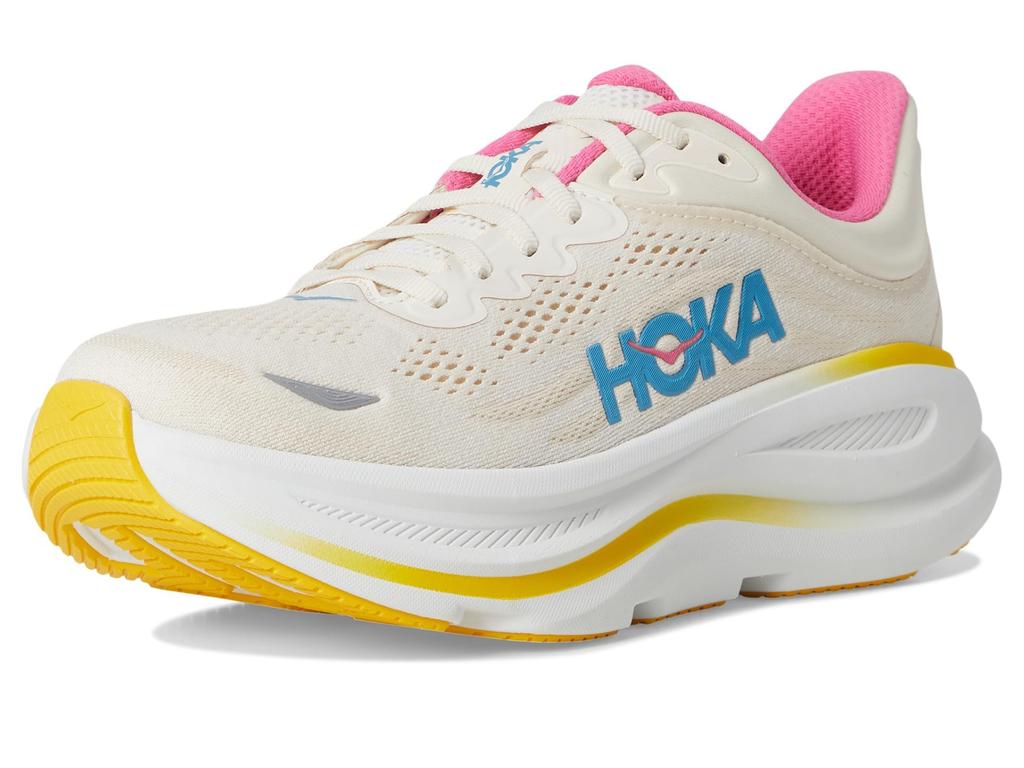 Hoka One One Bondi 9 Running Alabaster X Size Women's Shoes, Birch, 24.0cm