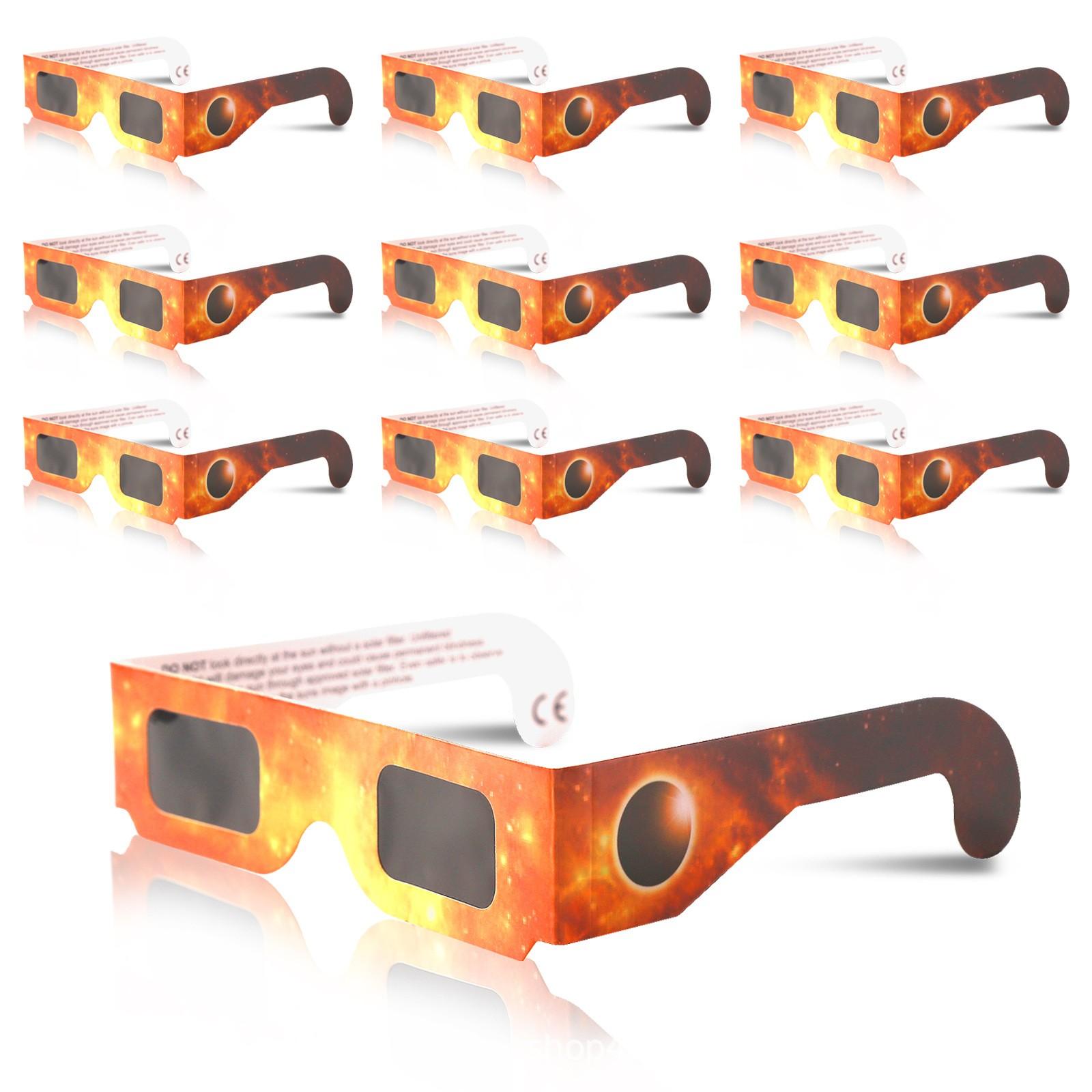 

10 шт. окулярів Solar Eclipse Glasses Approved 2025, окуляри Solar Ěclipse Ōobservation Glass, безпечні штори для прямого сонця Подарунки друзям