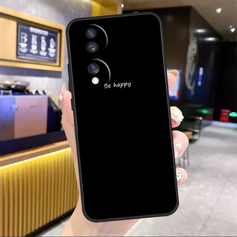 Simple Minamilst Black Quote For Honor Magic 8 7 6 5 Lite Case For Honor 200 400 Pro 50 70 90 X8c X8b X9a X9b X9c Win RT
