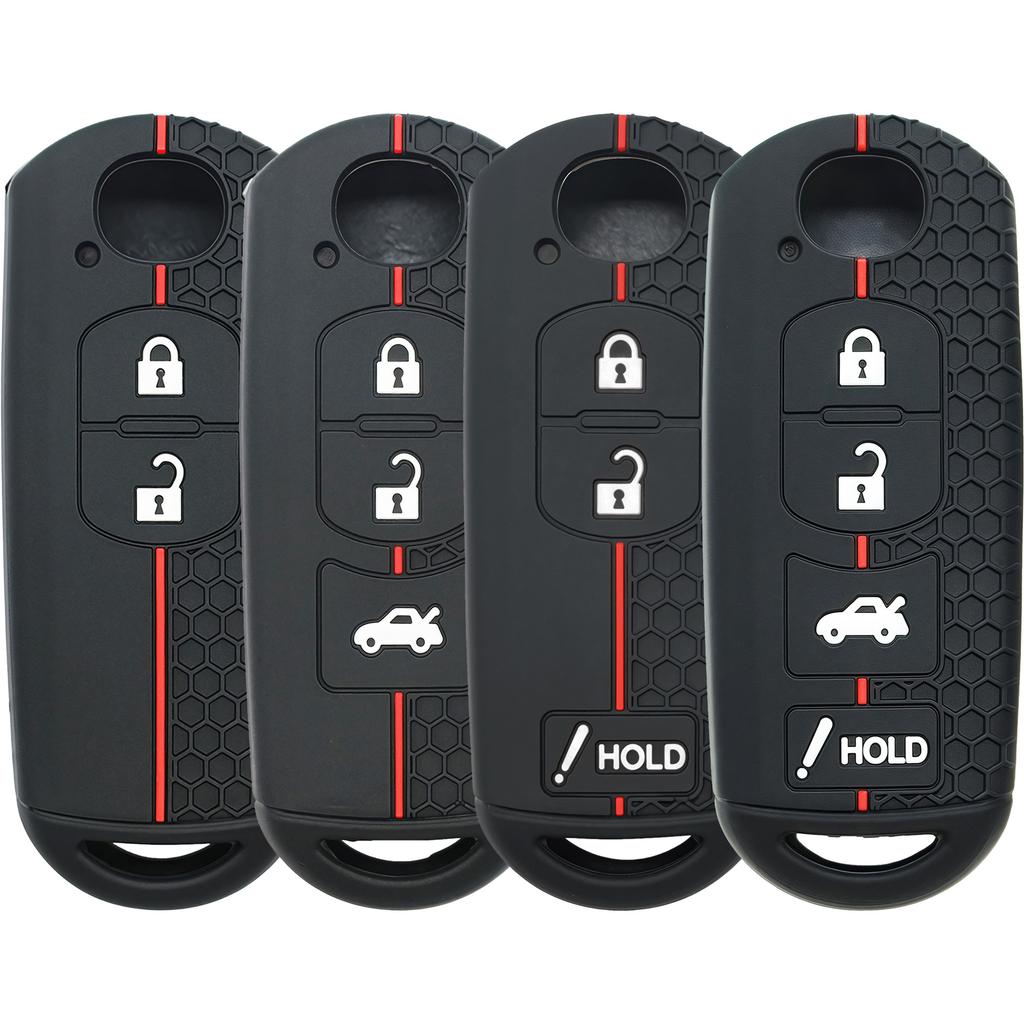 Smart Key Fob Cover For Mazda 3 6 Cx-5 Cx-9 (2012-), Keyless Entry Remote Case, Premium Silicone Anti-Scratch Shell