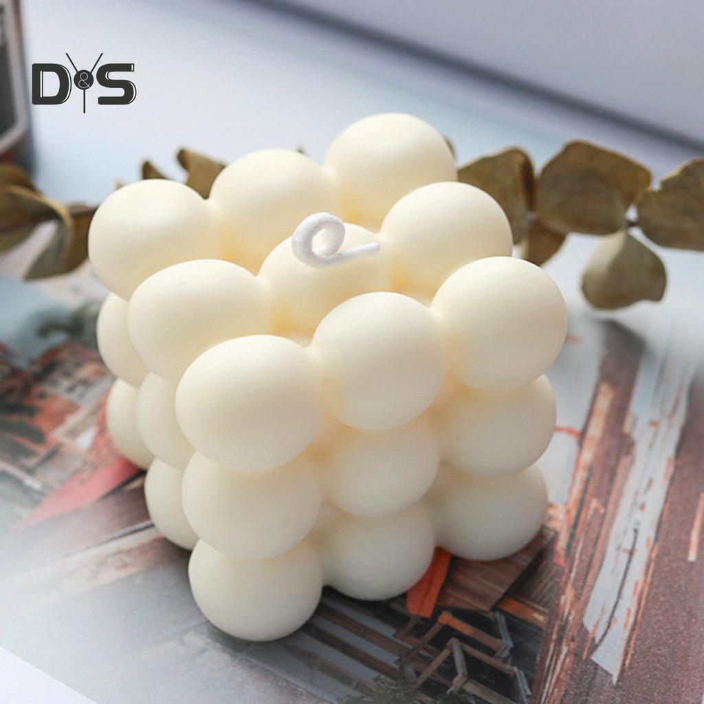 Reusable Ball Cube Aromatherapy Candle Mold Silicone DIY Craft Mould Baking Tool