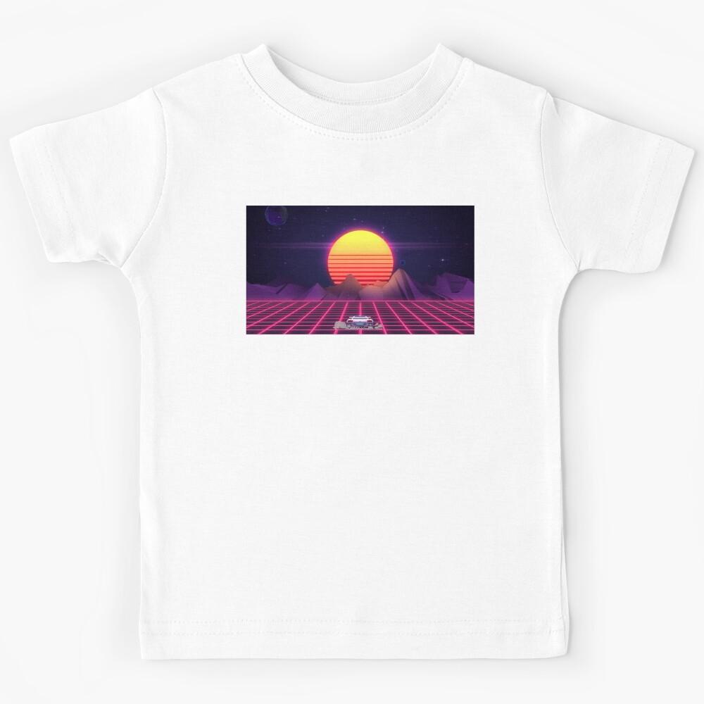80 s Space Car Kids T-Shirt 100