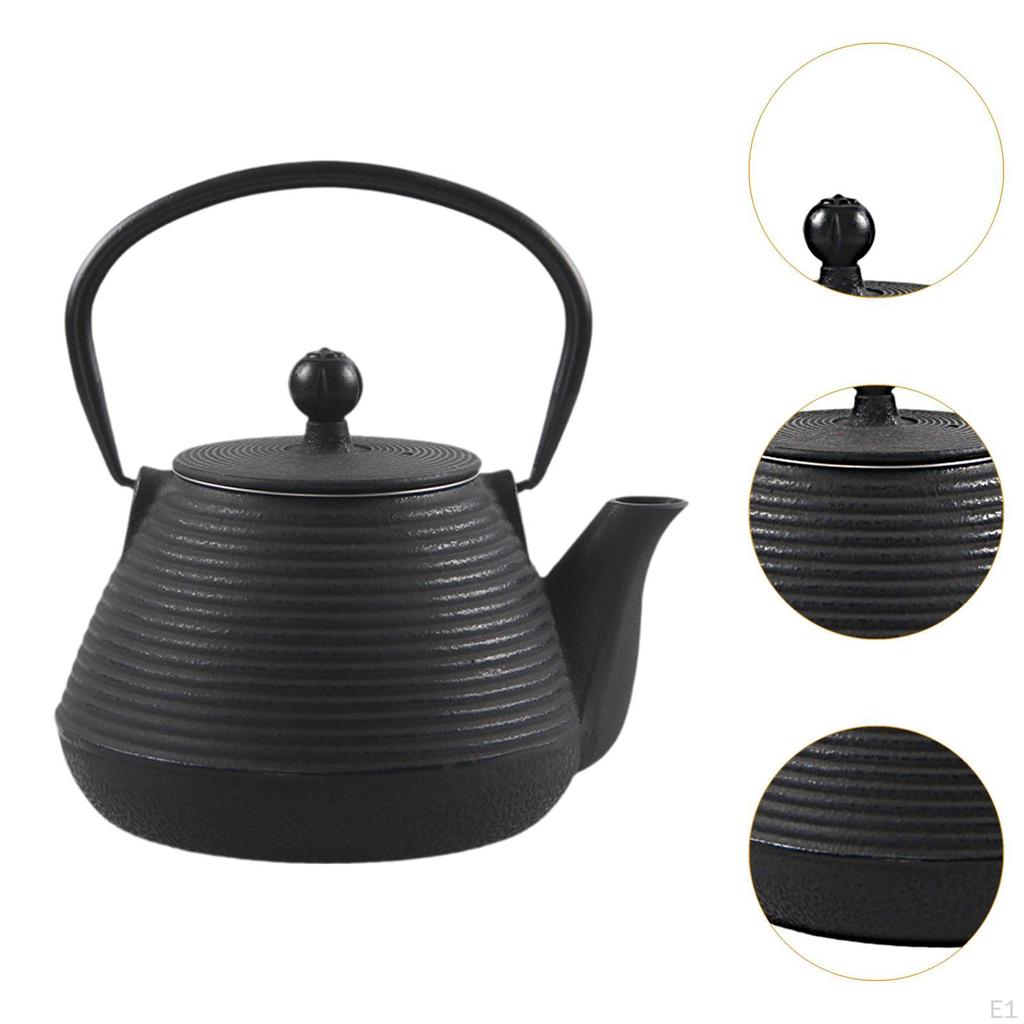 Kettle Cast Iron For Tea Loose Leaf 1000ml Maker With Infuser Home Kitchen