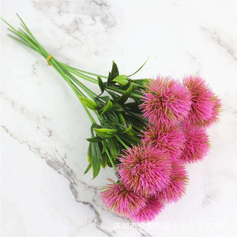 5/10Pcs Artificial Plants Dandelion Bouquet Vases For Home Decor Wedding Decorative Fake Flowers Needlework Ornamental Flowerpot