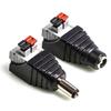 1/20pc Solder-free Press-fit DC Power Connector Security Camera Led Strip Male Female Adapter Socket Power Plug Cable Connectors