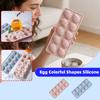 Egg Colorful Shapes Silicone Mold Holiday Egg Baking Baking Baking Tray Cake Mold